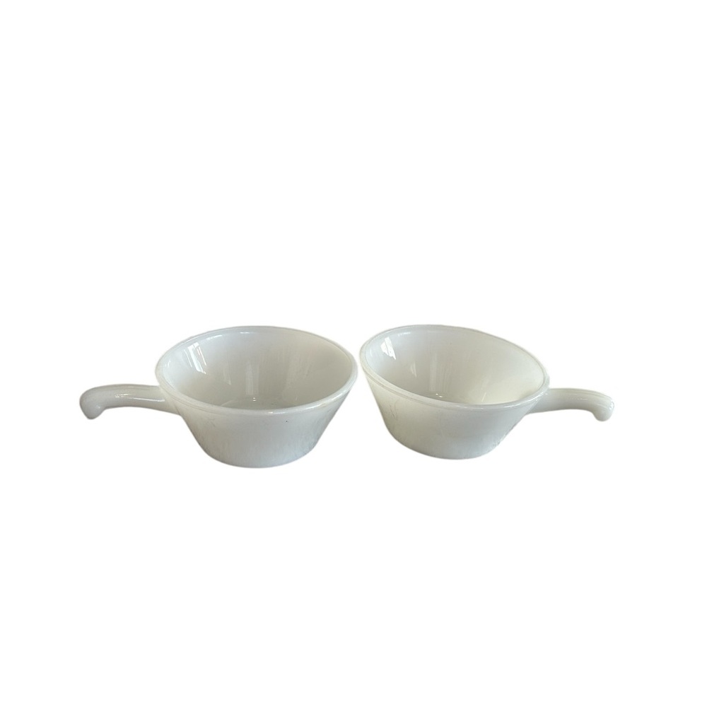 Fire King White Soup Bowls